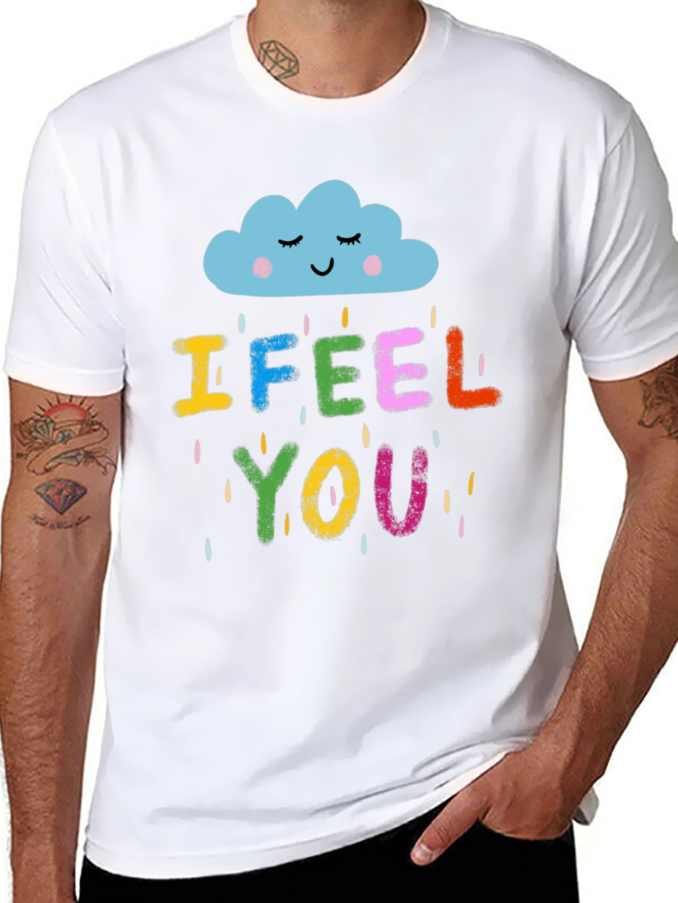 I Feel You Graphic T-Shirt - Unisex Black Tee