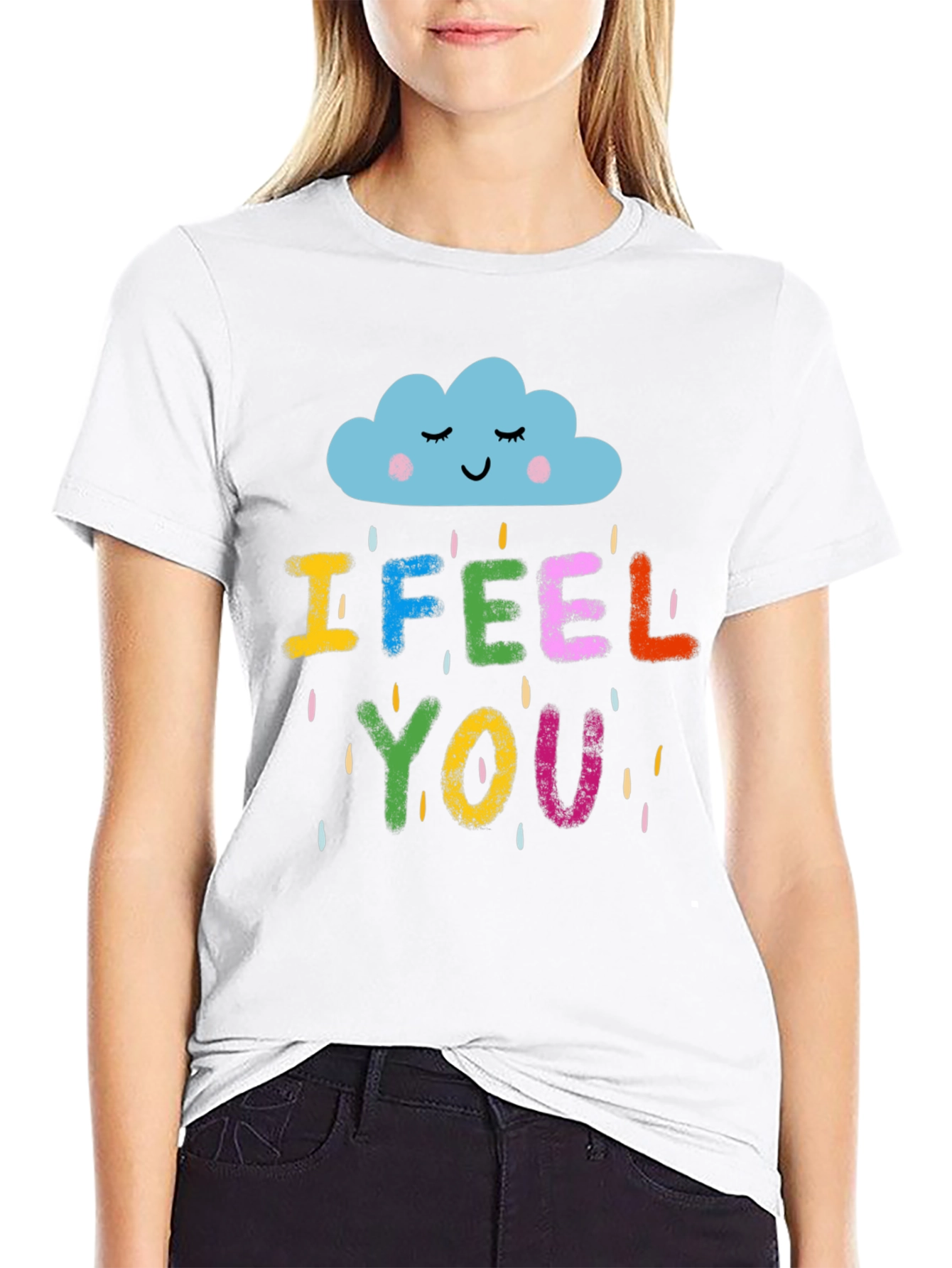 I Feel You Graphic T-Shirt - Unisex Black Tee