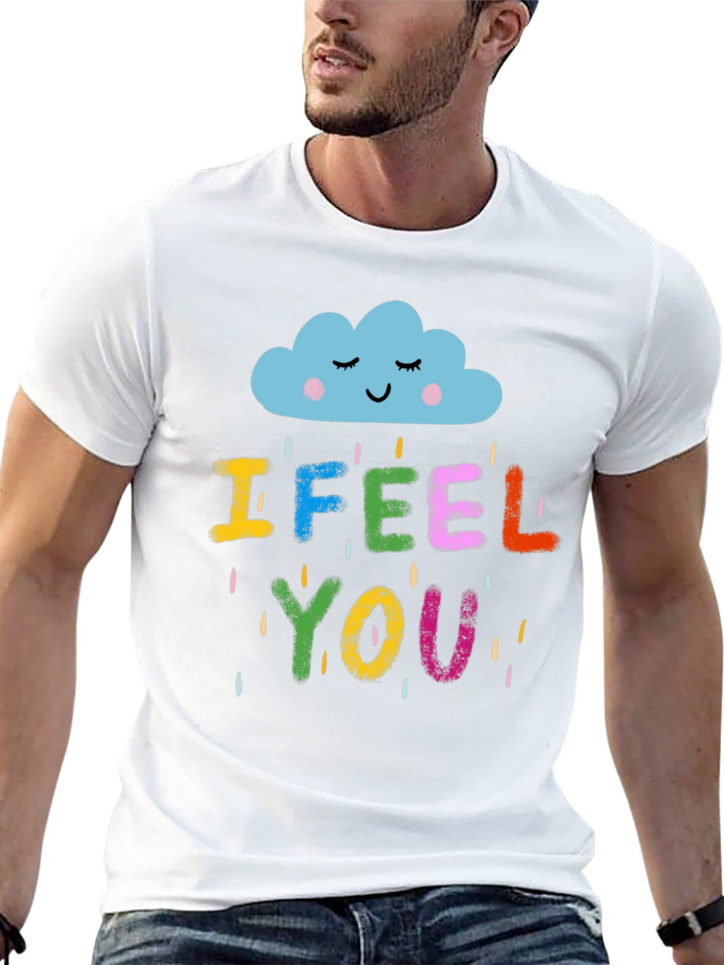 I Feel You Graphic T-Shirt - Unisex Black Tee
