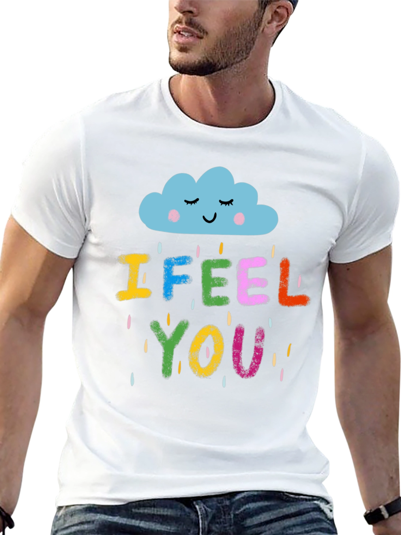 I Feel You Graphic T-Shirt - Unisex Black Tee