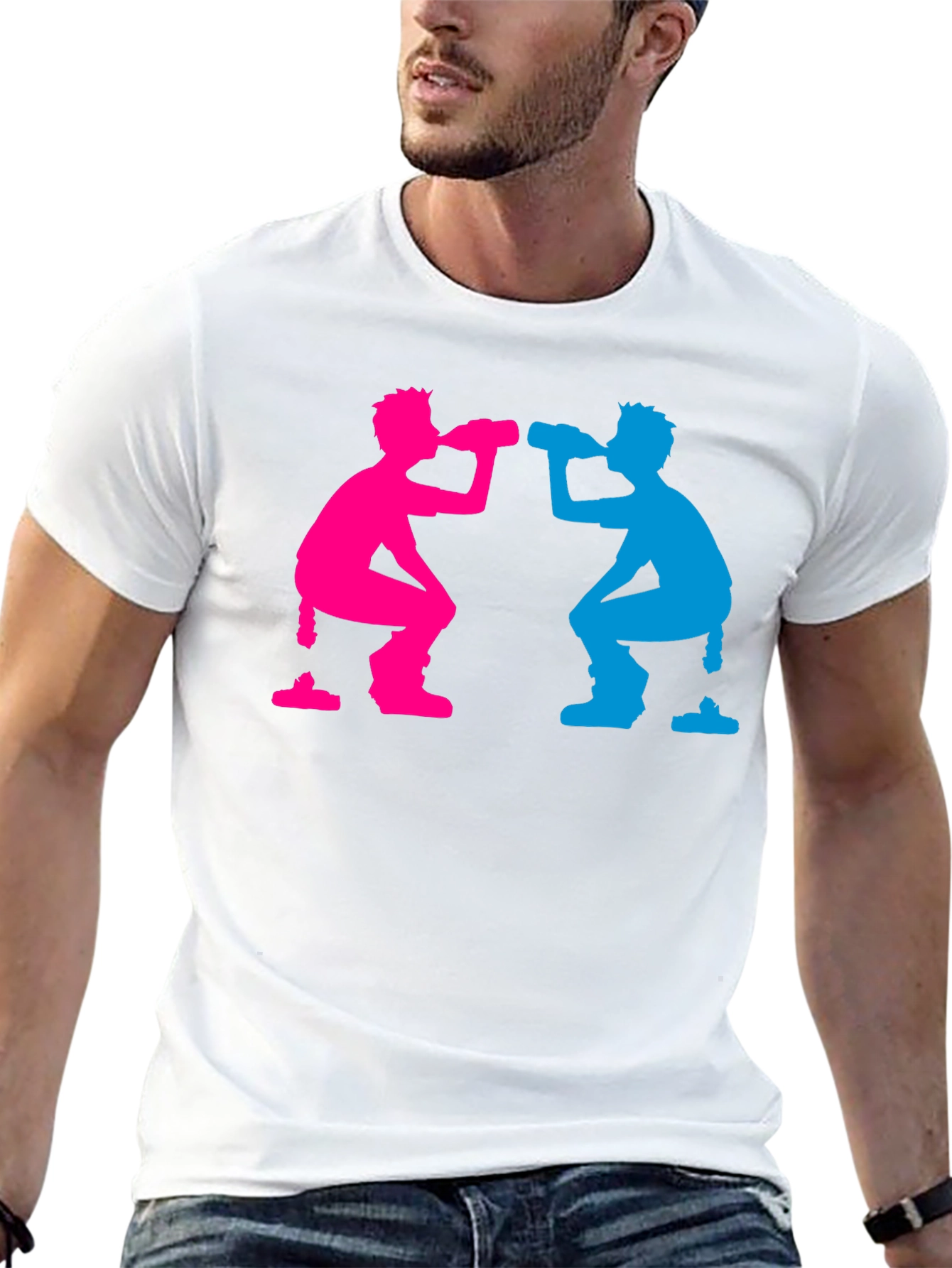 Funny Silhouette Drinking T-Shirt