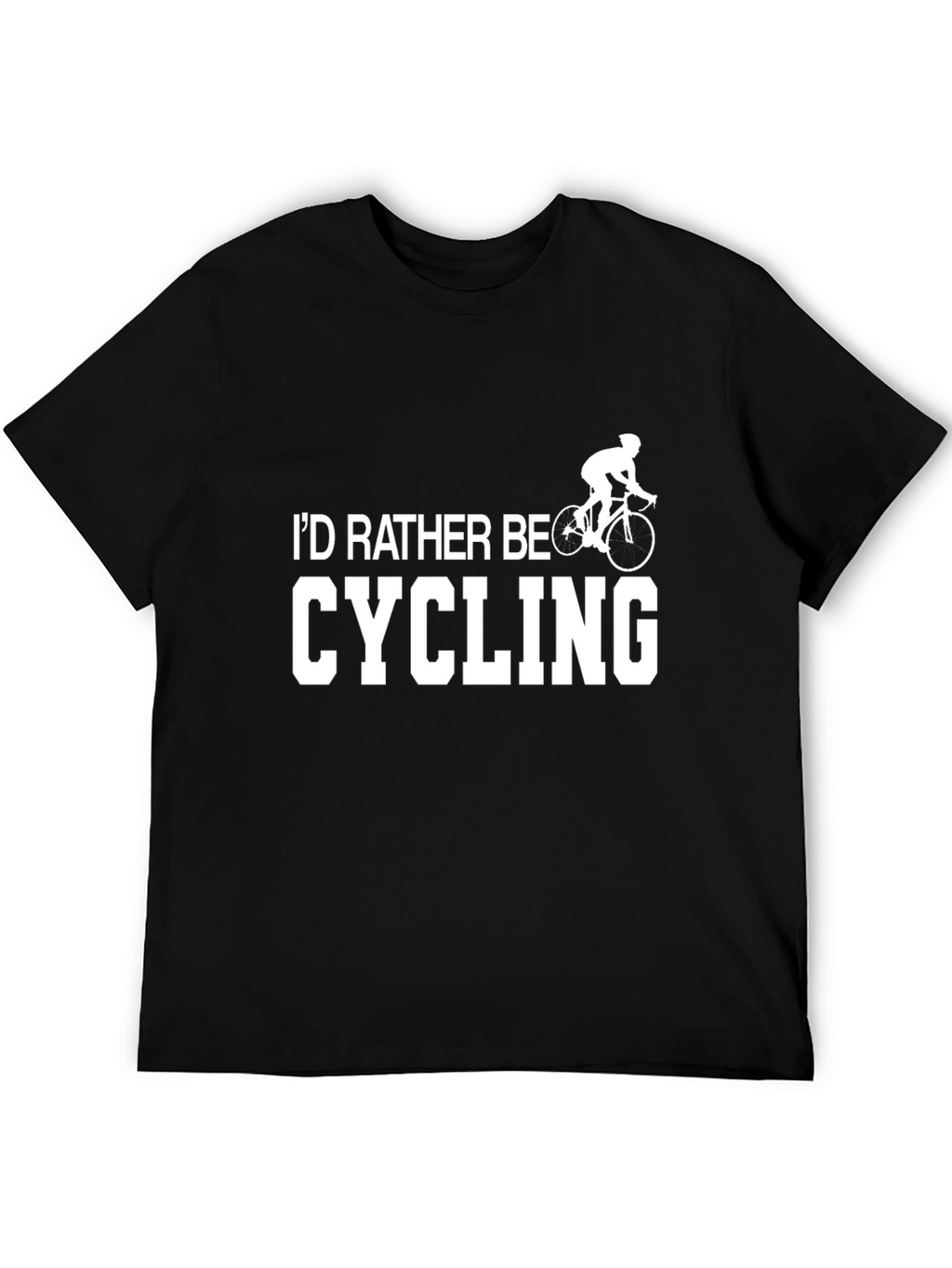 Cycling Enthusiast T-Shirt - Id Rather Be Cycling Tee