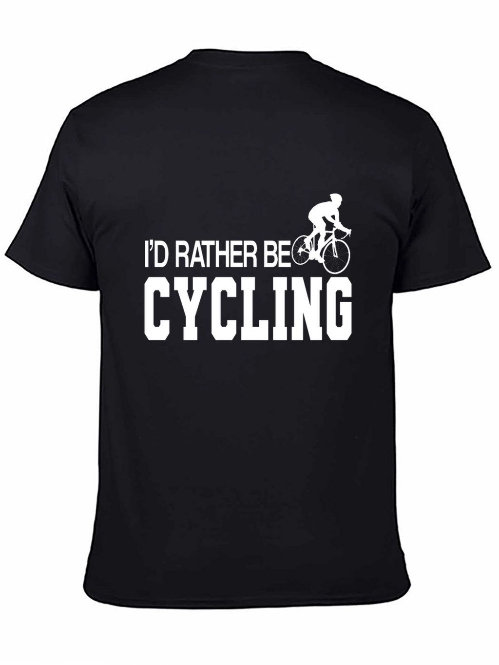 Cycling Enthusiast T-Shirt - Id Rather Be Cycling Tee