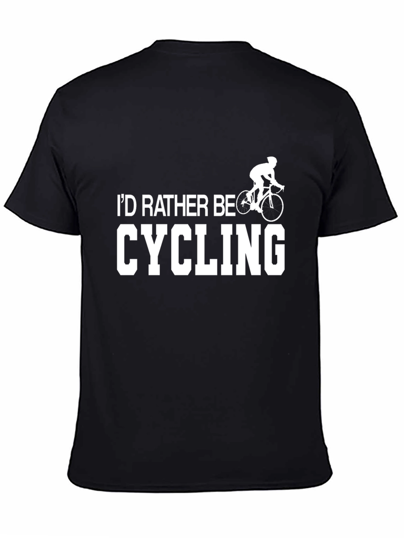 Cycling Enthusiast T-Shirt - Id Rather Be Cycling Tee
