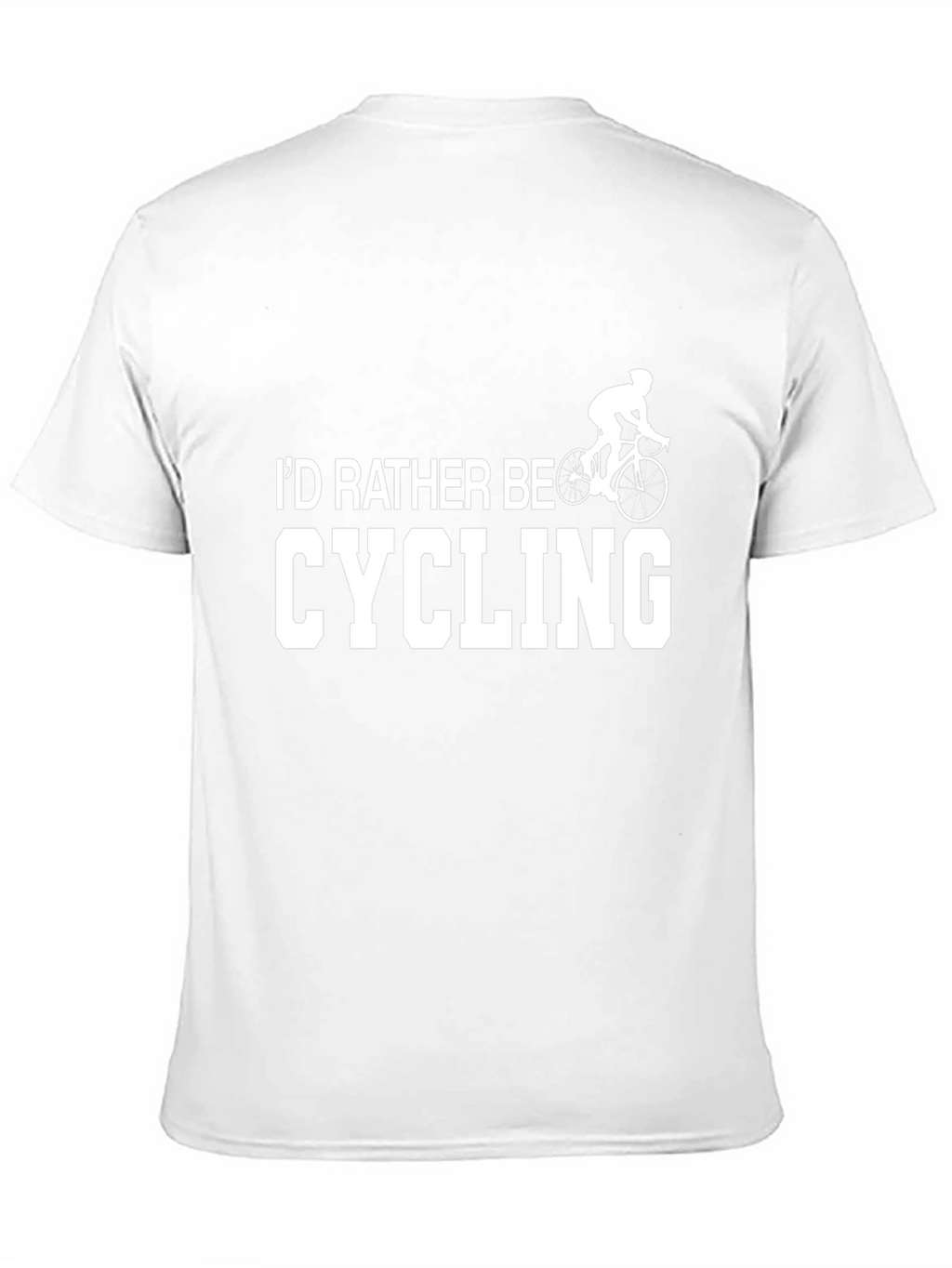 Cycling Enthusiast T-Shirt - Id Rather Be Cycling Tee