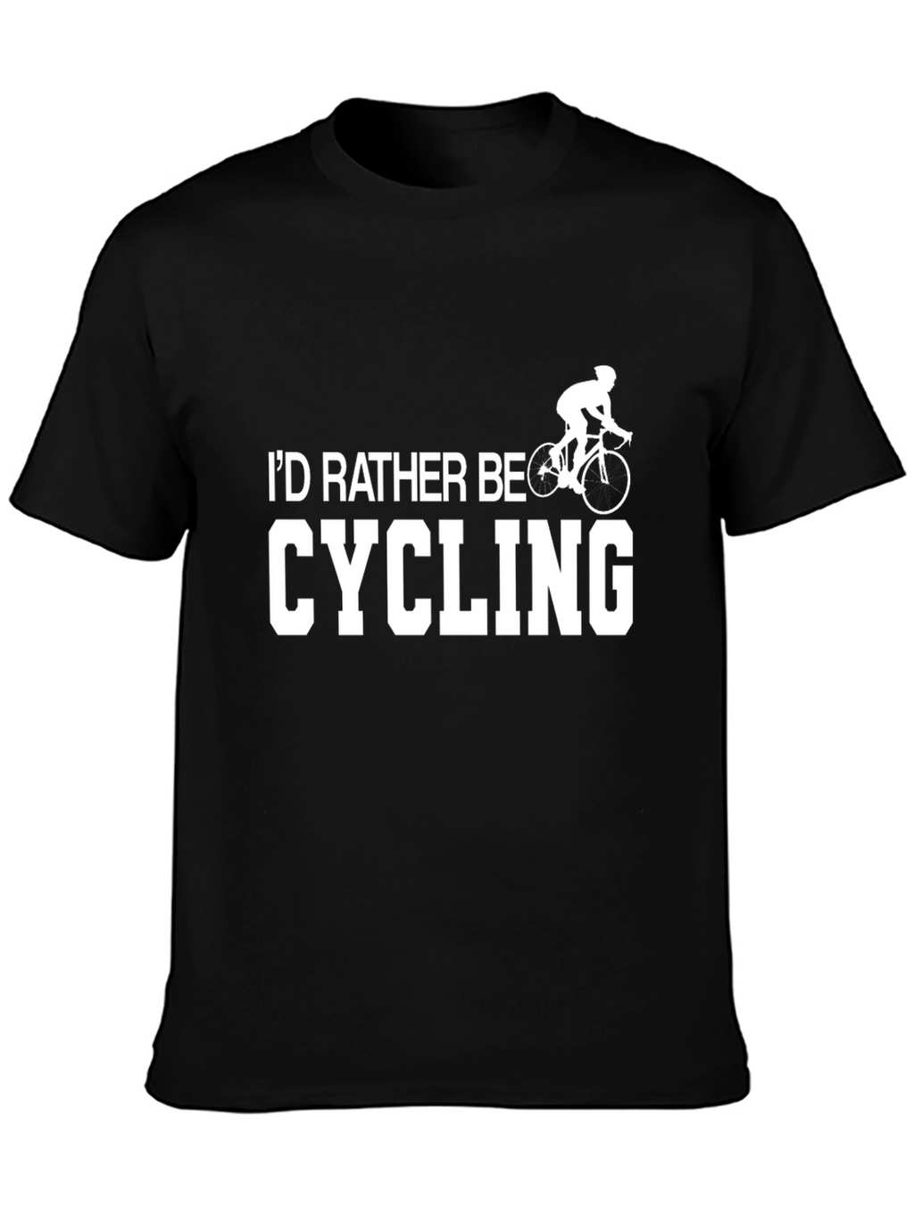 Cycling Enthusiast T-Shirt - Id Rather Be Cycling Tee