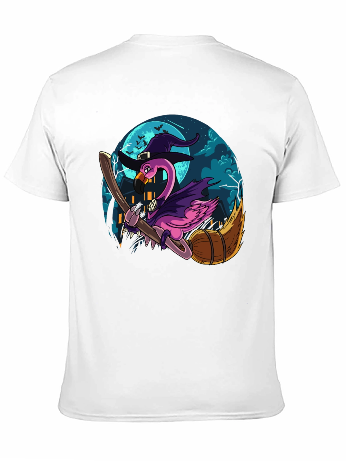 Witch Flamingo Graphic Tee