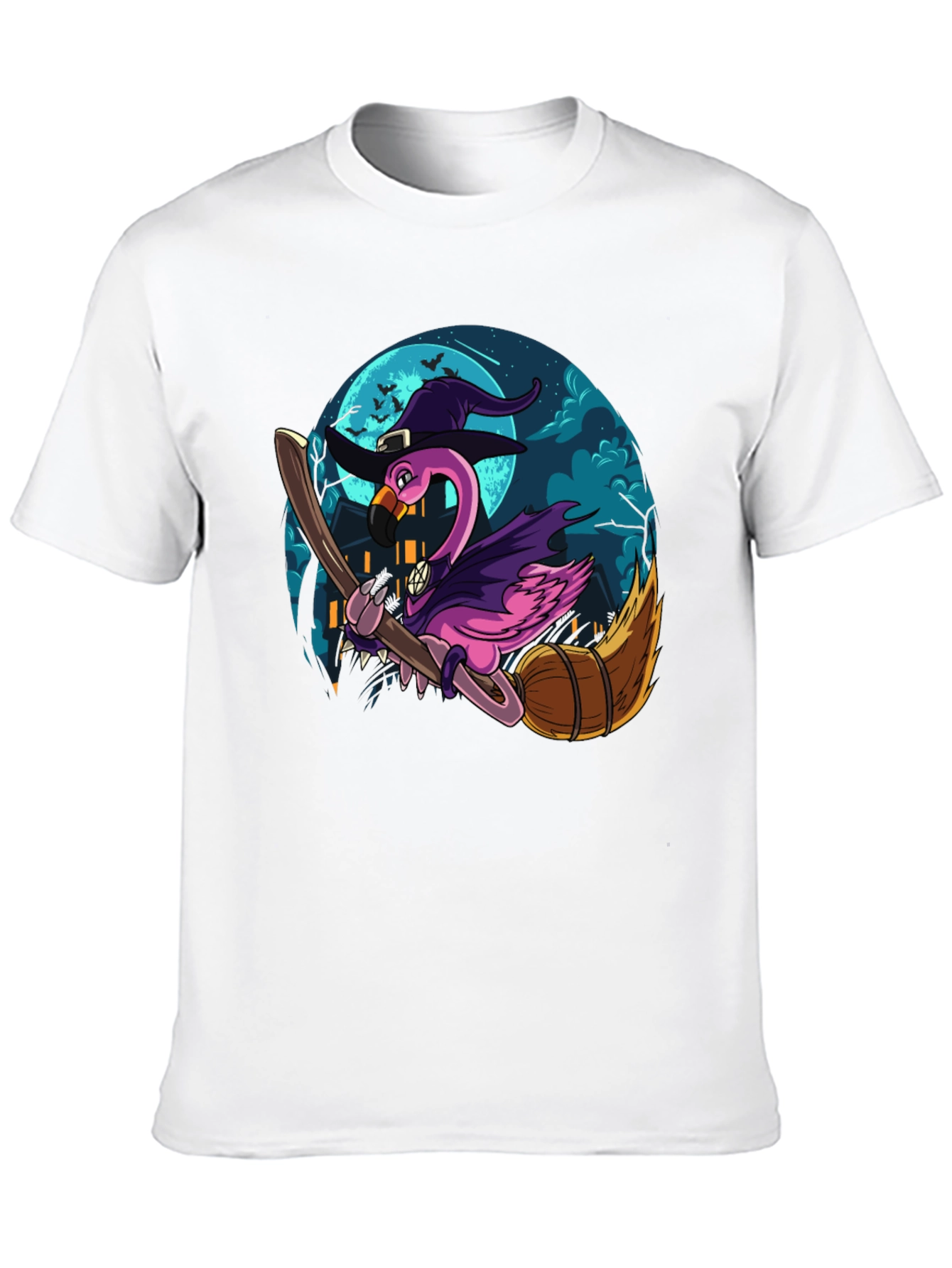 Witch Flamingo Graphic Tee