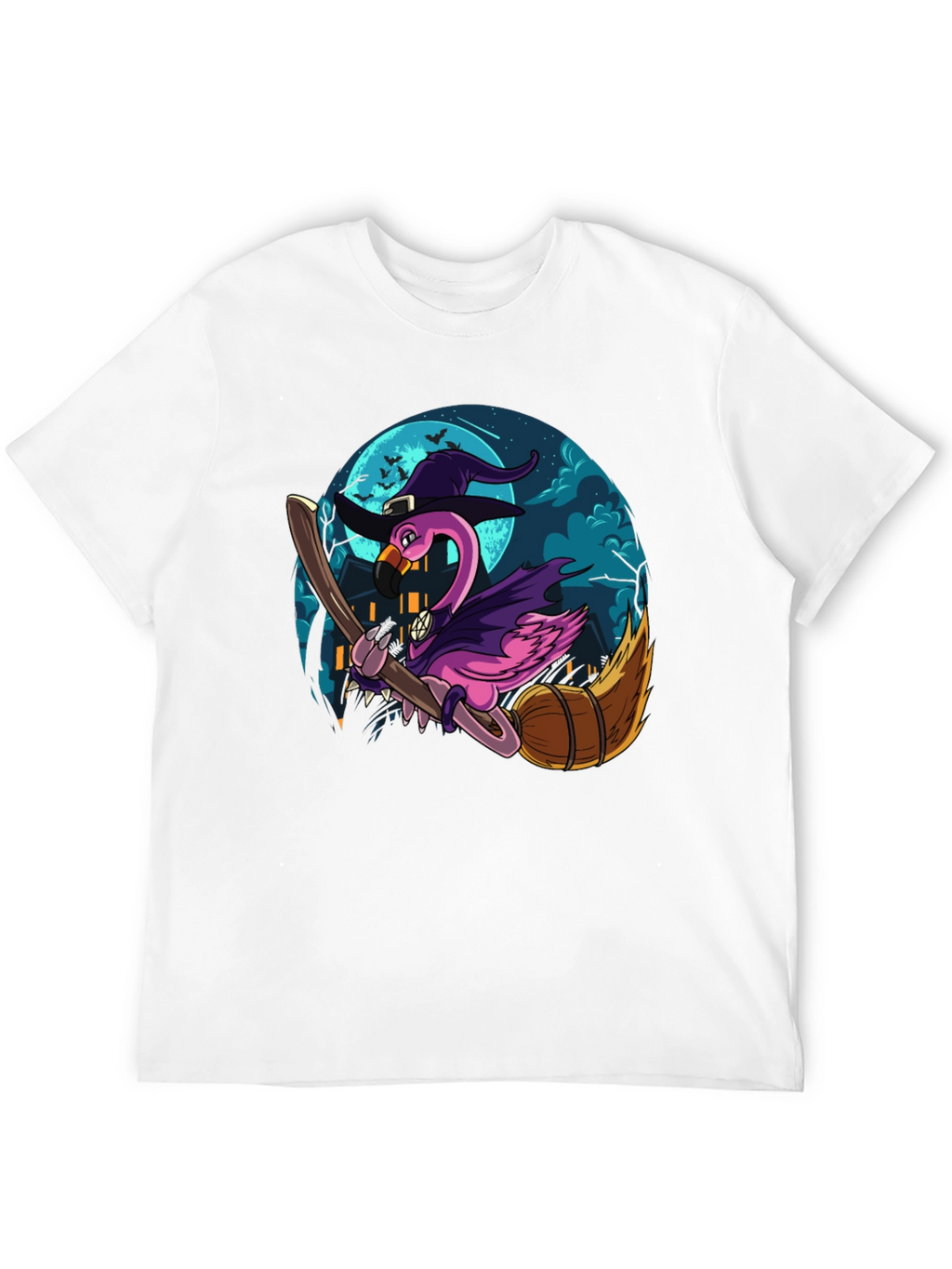 Witch Flamingo Graphic Tee