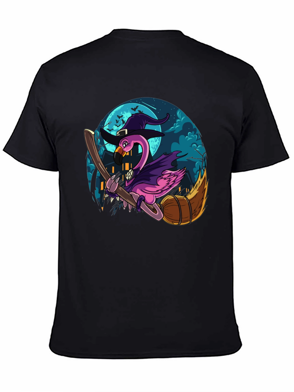 Witch Flamingo Graphic Tee