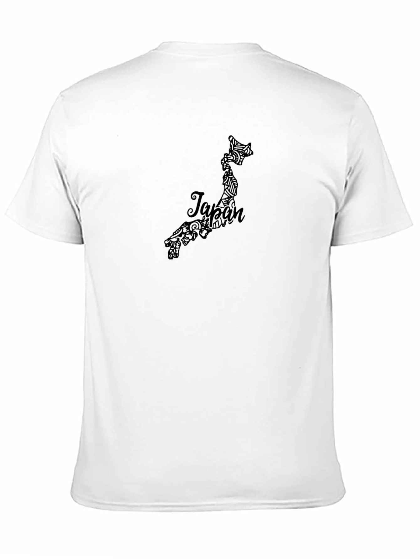 Japan Map Graphic Tee - Black