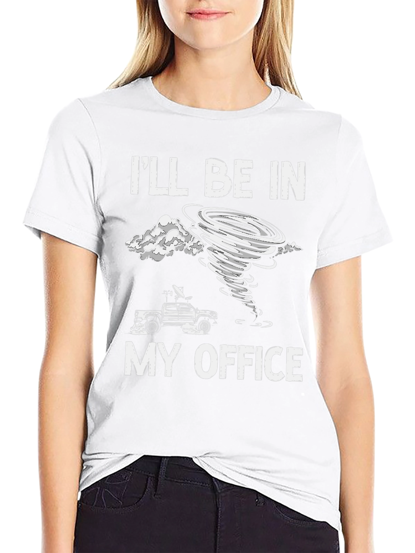 Storm Chaser T-Shirt - Ill Be In My Office Tornado Tee