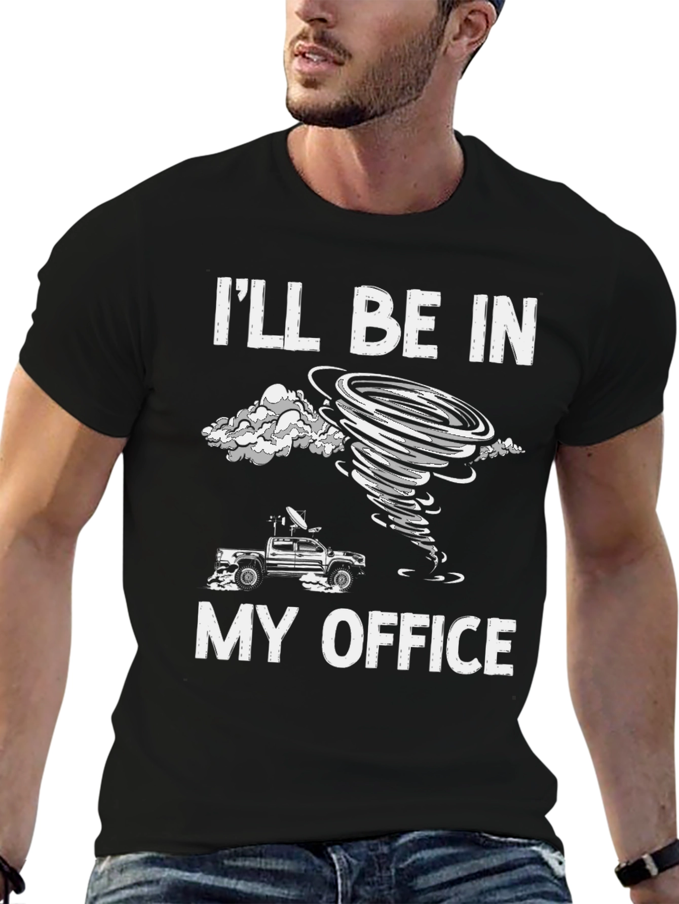 Storm Chaser T-Shirt - Ill Be In My Office Tornado Tee