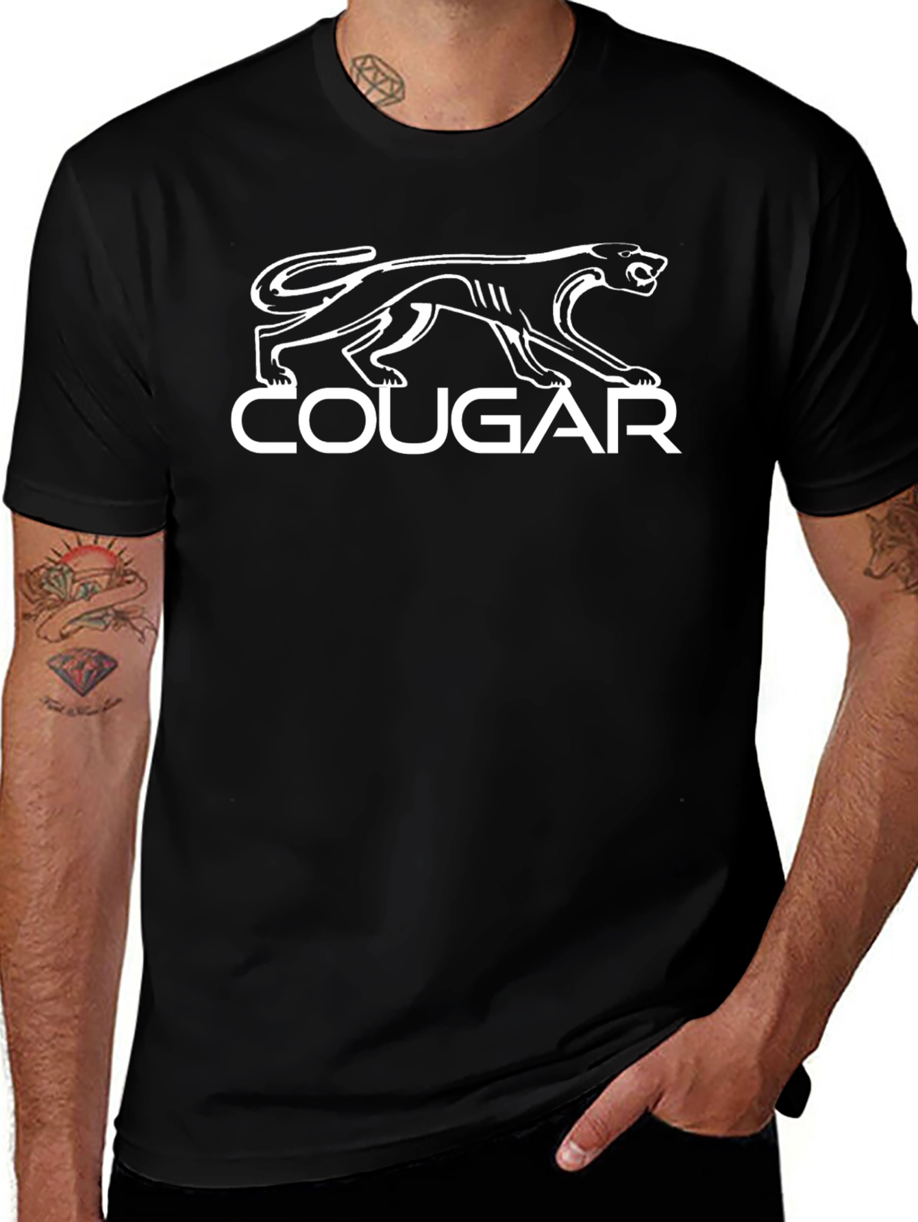 Black Cougar Graphic Tee