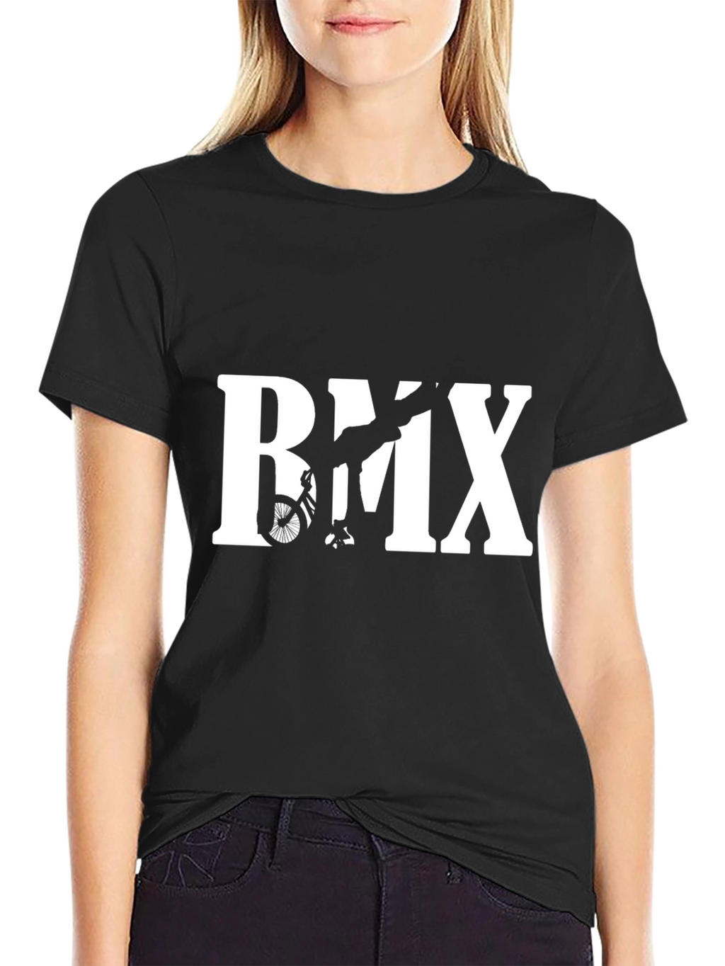 BMX Silhouette Graphic Black T-Shirt