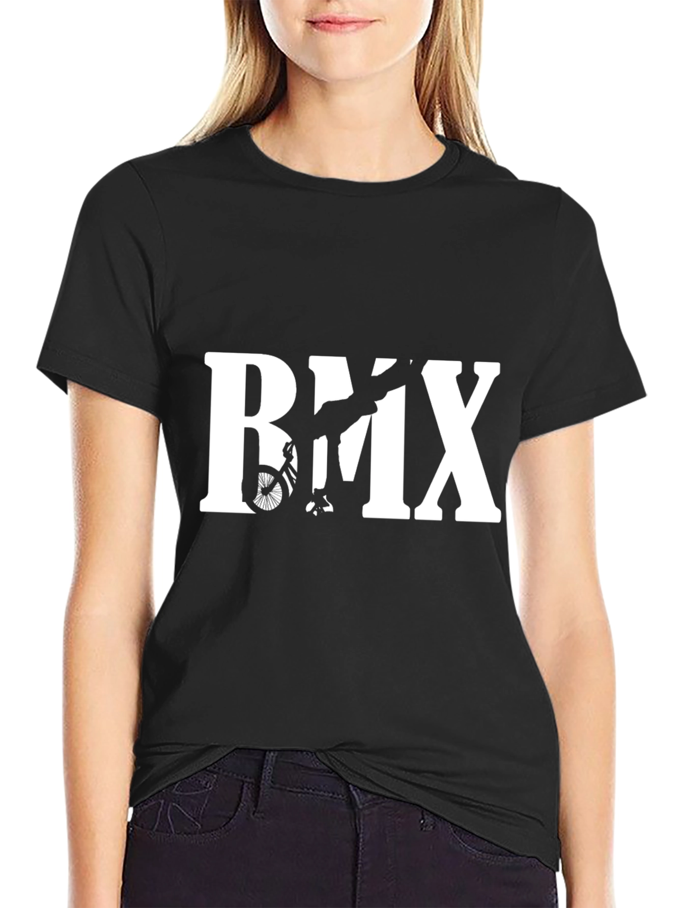 BMX Silhouette Graphic Black T-Shirt