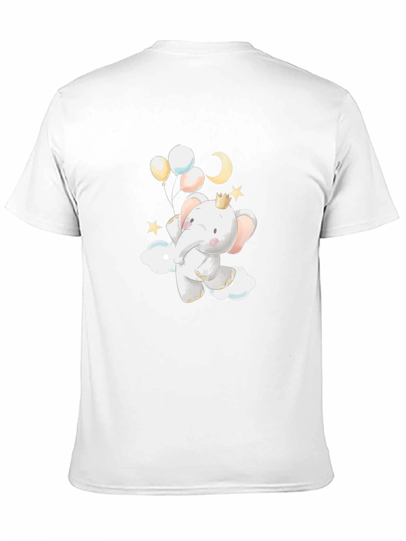 Cute Elephant with Balloons Graphic T-Shirt