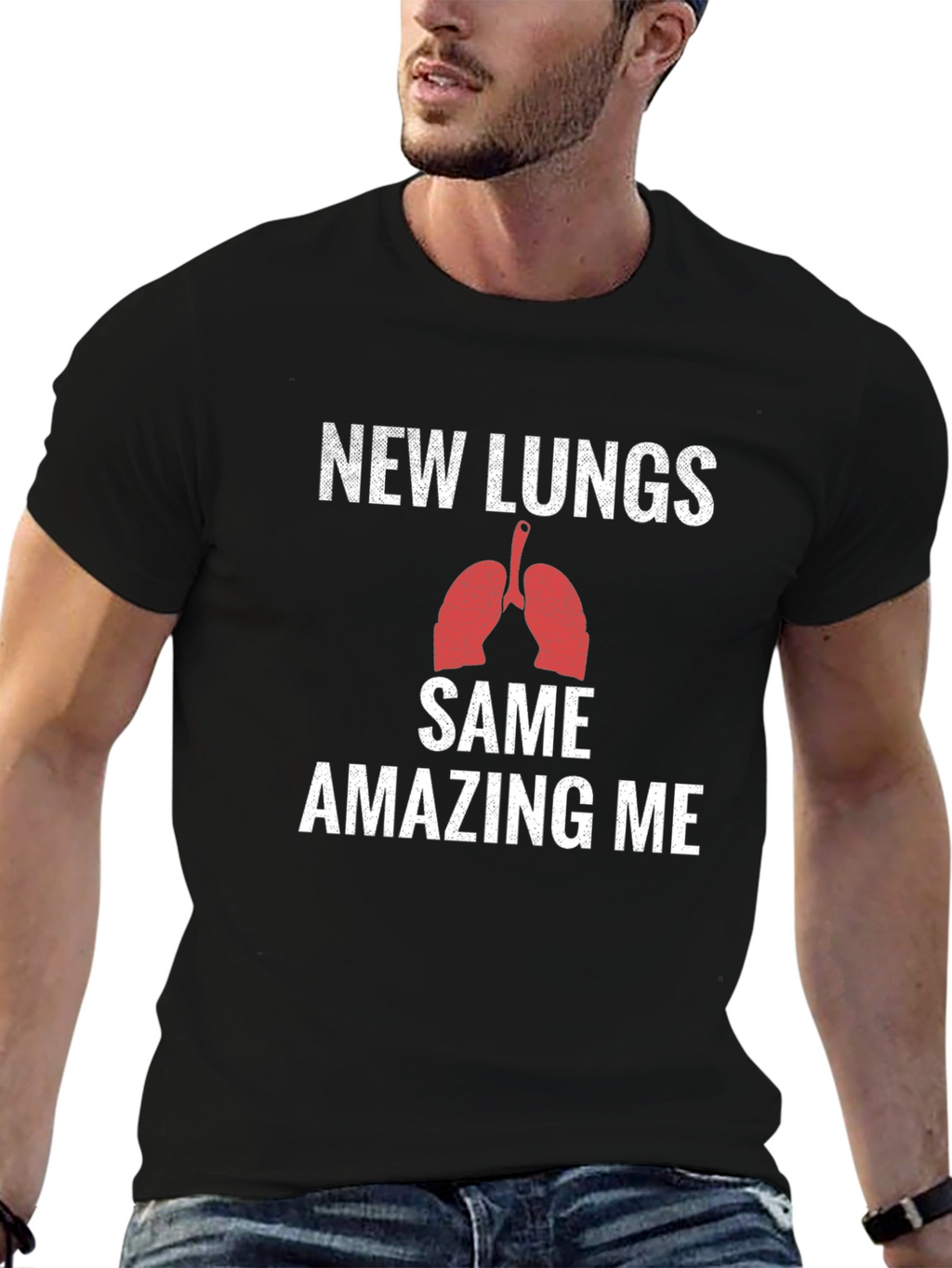 New Lungs Same Amazing Me Graphic T-Shirt