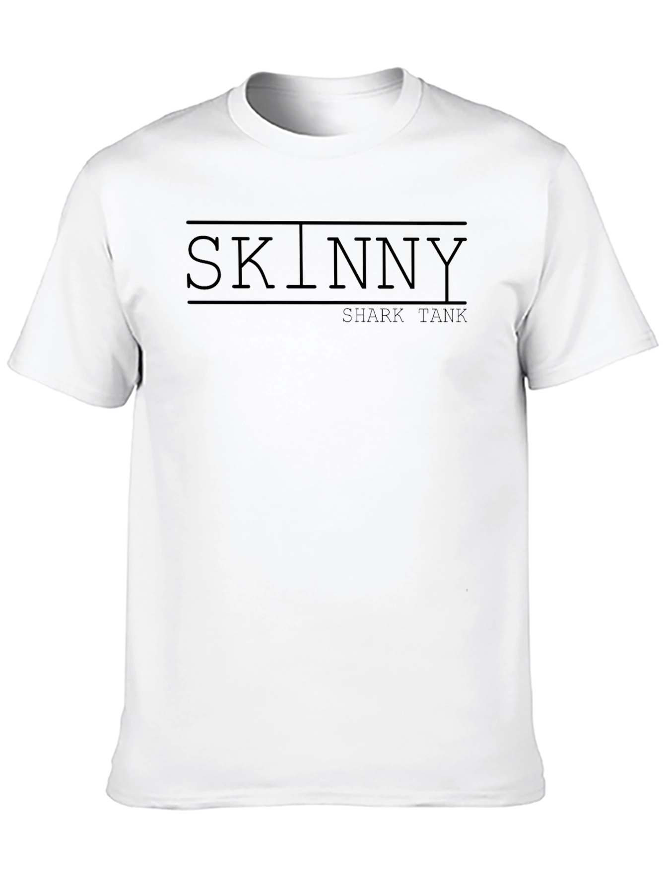 Skinny Shark Tank Black Graphic Tee