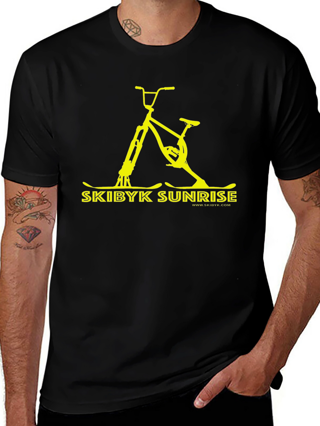 Skibyk Sunrise Graphic Tee - Black