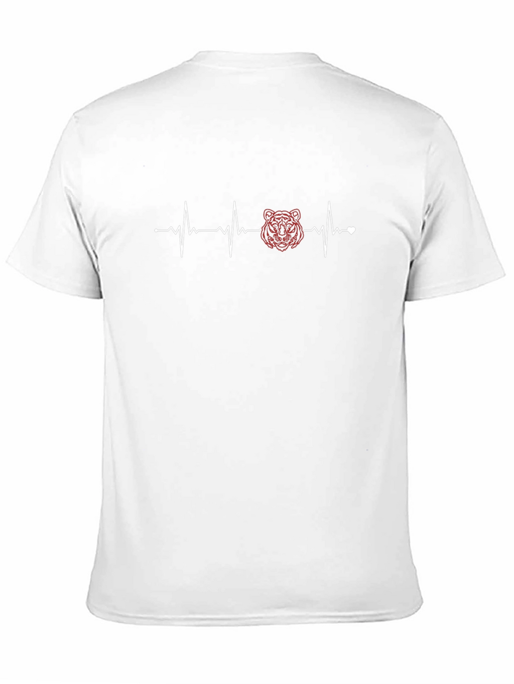 Tiger Heartbeat Graphic Tee - Stylish Black T-Shirt