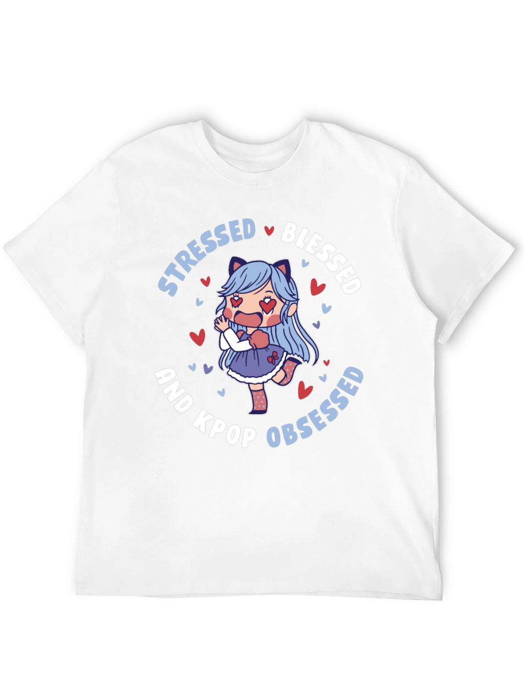 Stressed Blessed Kpop Obsessed T-Shirt