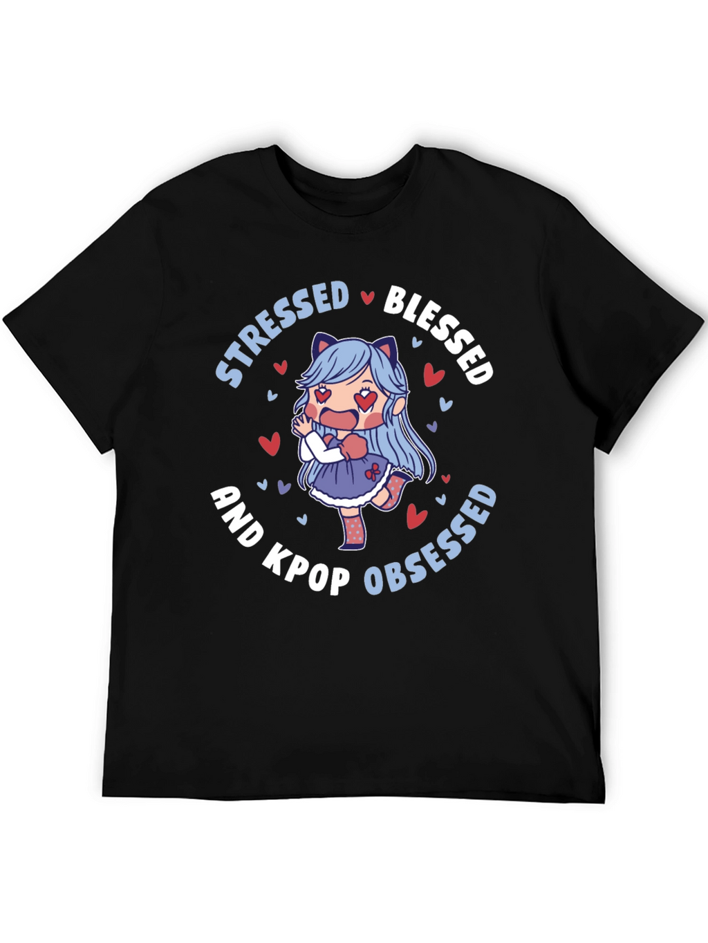 Stressed Blessed Kpop Obsessed T-Shirt