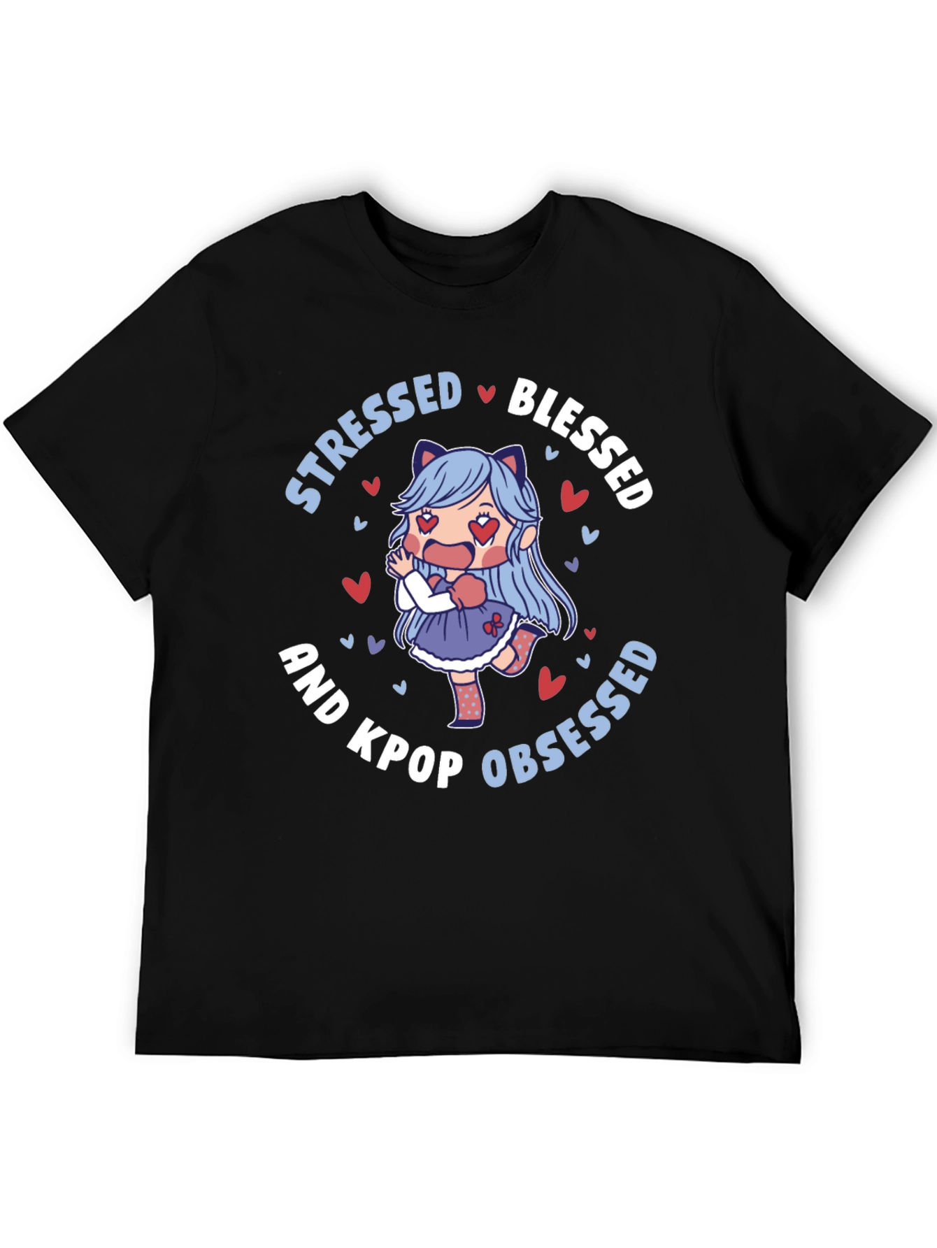 Stressed Blessed Kpop Obsessed T-Shirt