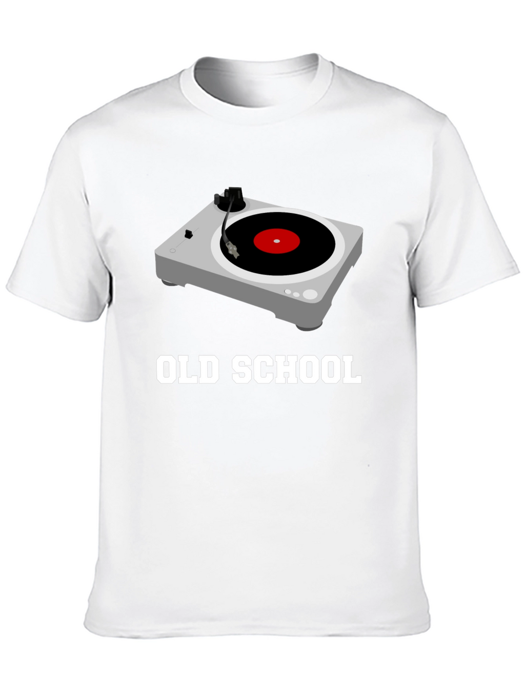 Old School Turntable Graphic Tee - Black