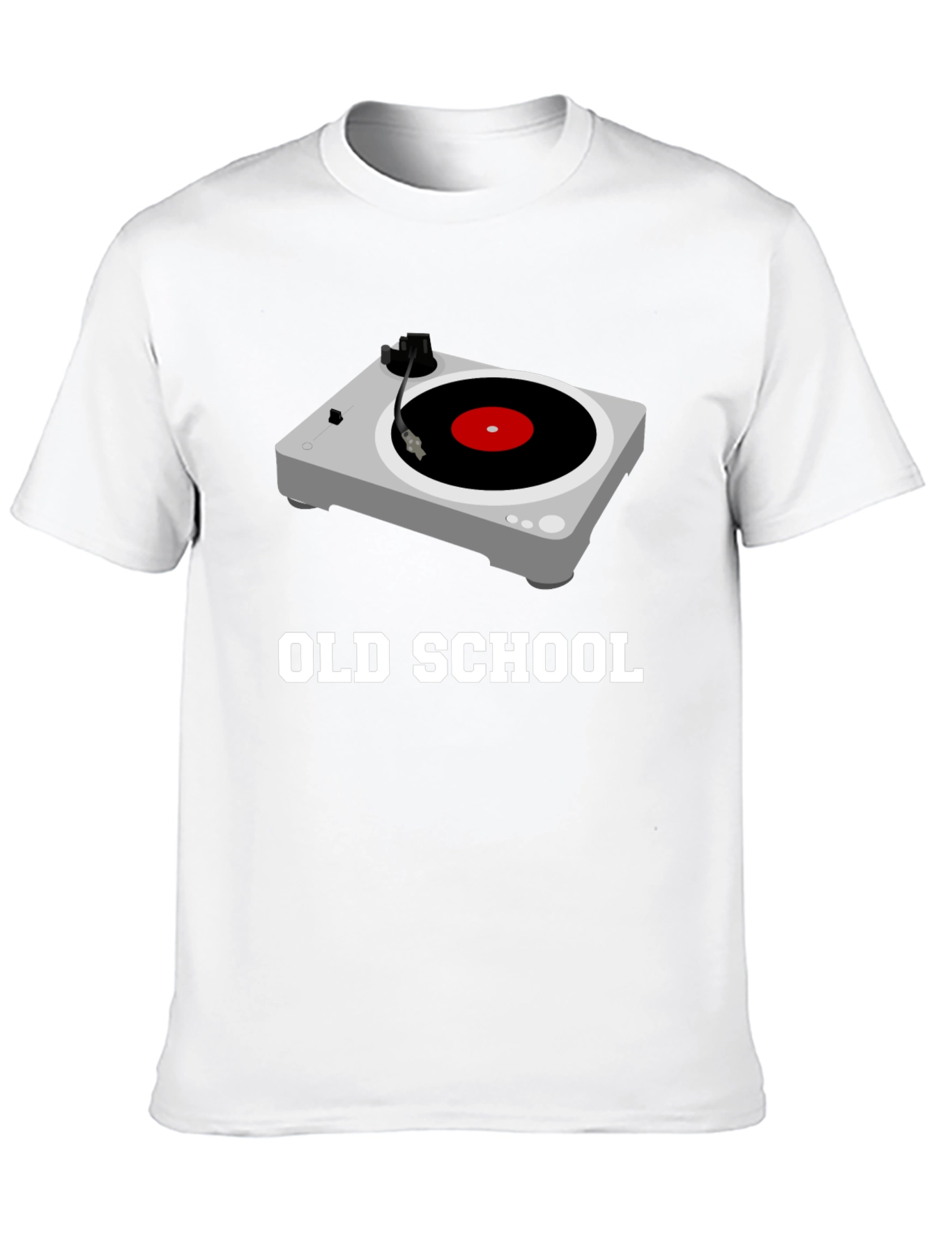 Old School Turntable Graphic Tee - Black