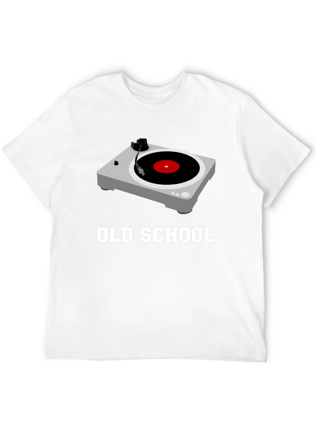 Old School Turntable Graphic Tee - Black