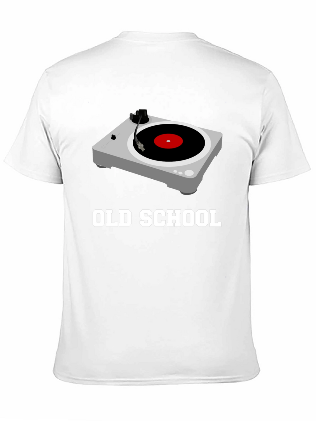 Old School Turntable Graphic Tee - Black