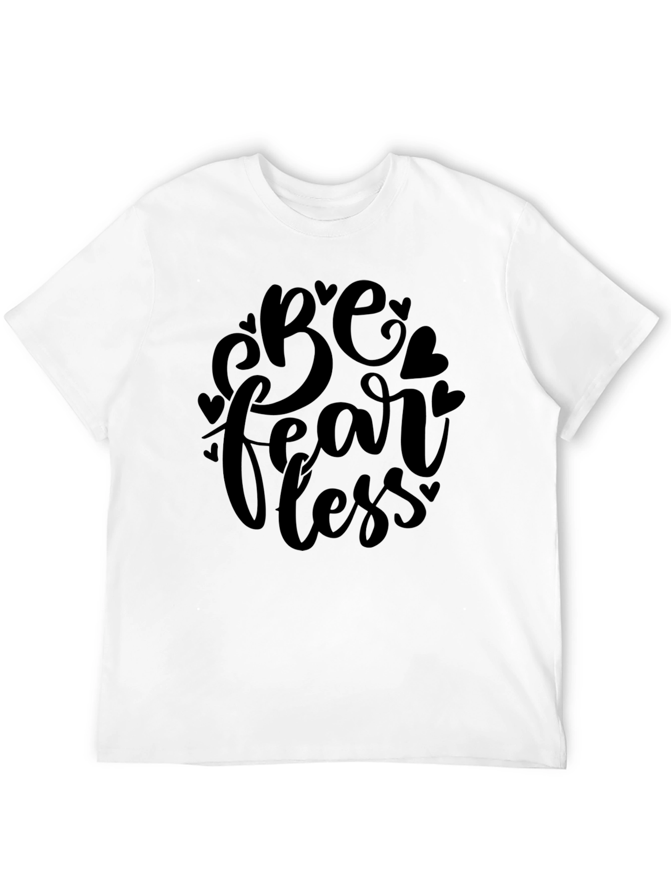 Be Fearless Black Graphic Tee