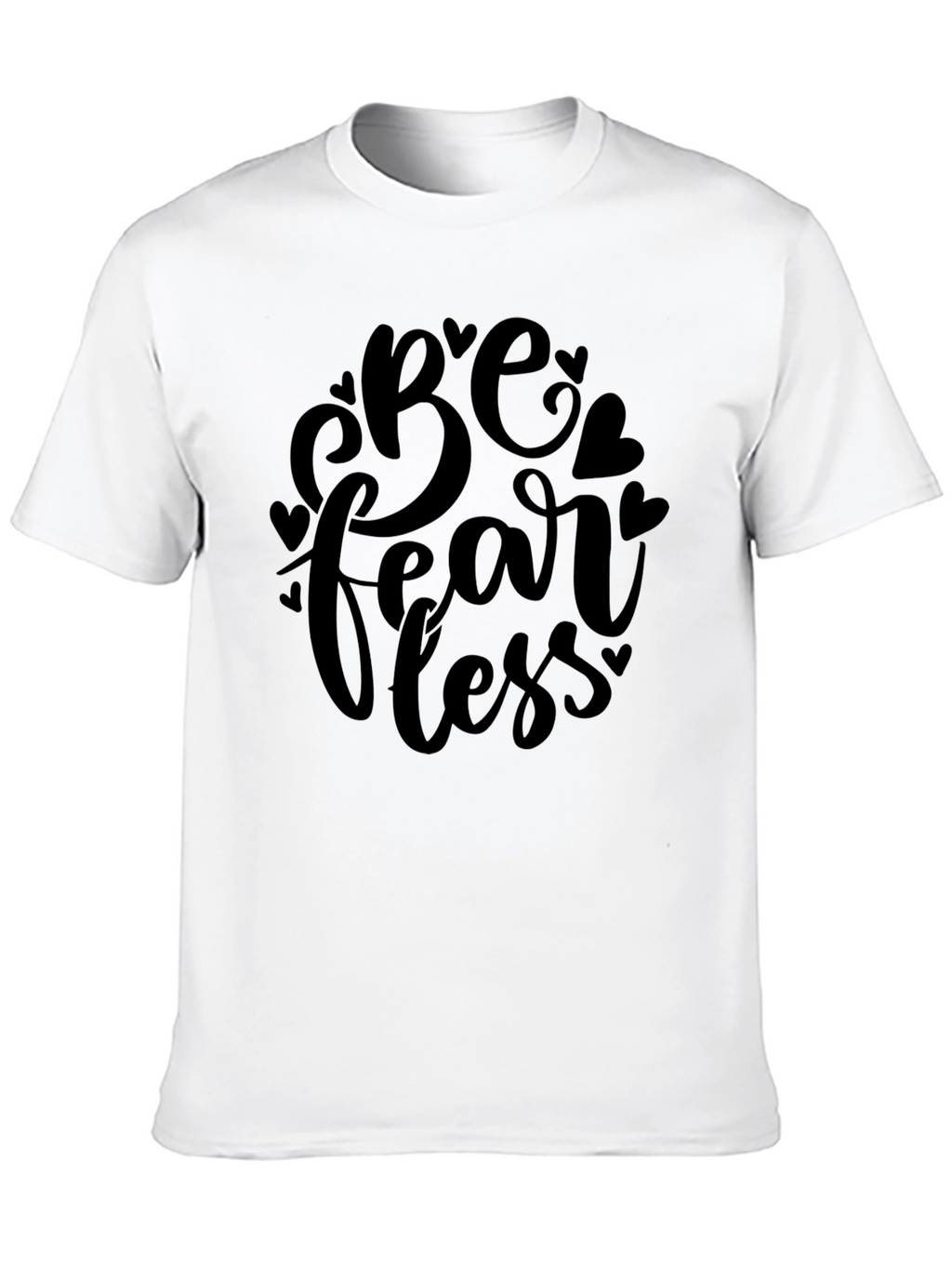 Be Fearless Black Graphic Tee