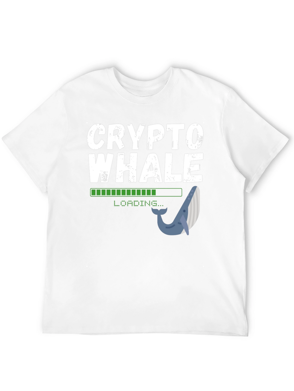 Crypto Whale Loading Black T-Shirt