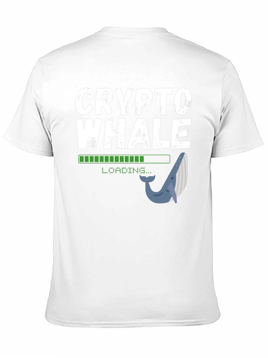 Crypto Whale Loading Black T-Shirt