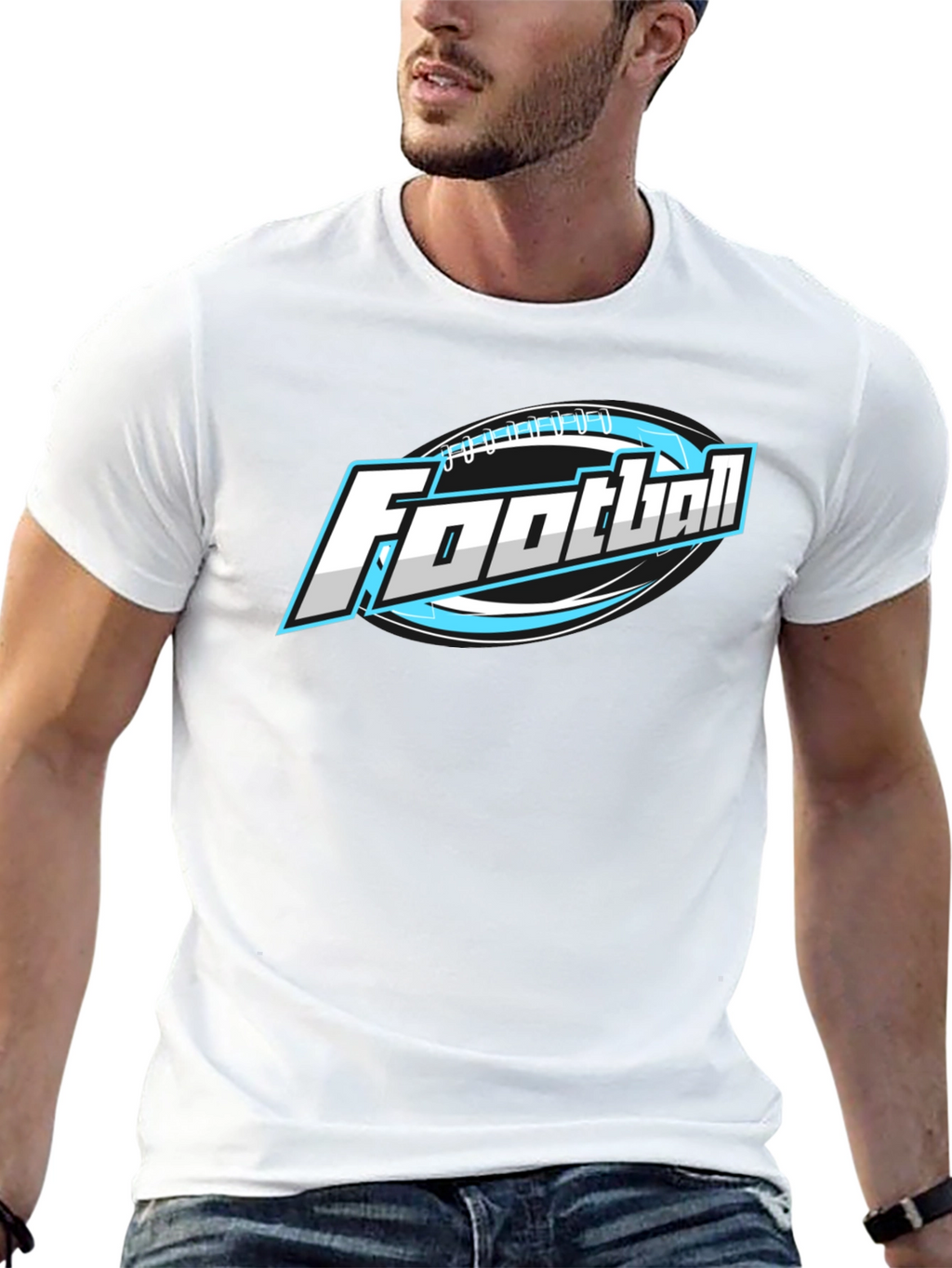 Football Graphic Tee - Stylish & Comfortable