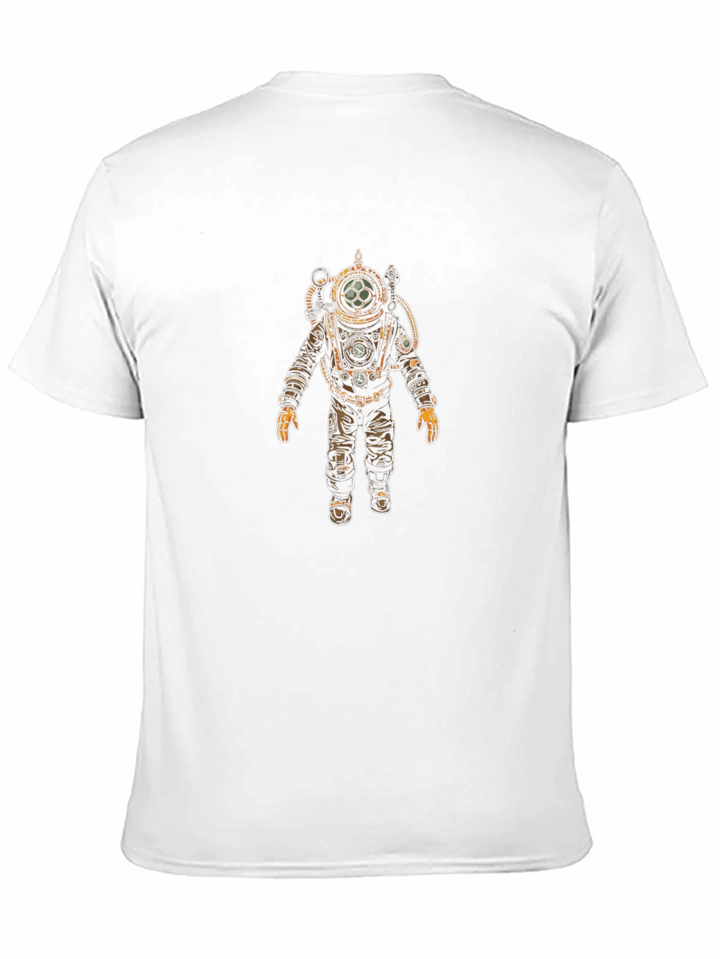 Diver Suit Graphic Tee - Black Cotton T-Shirt