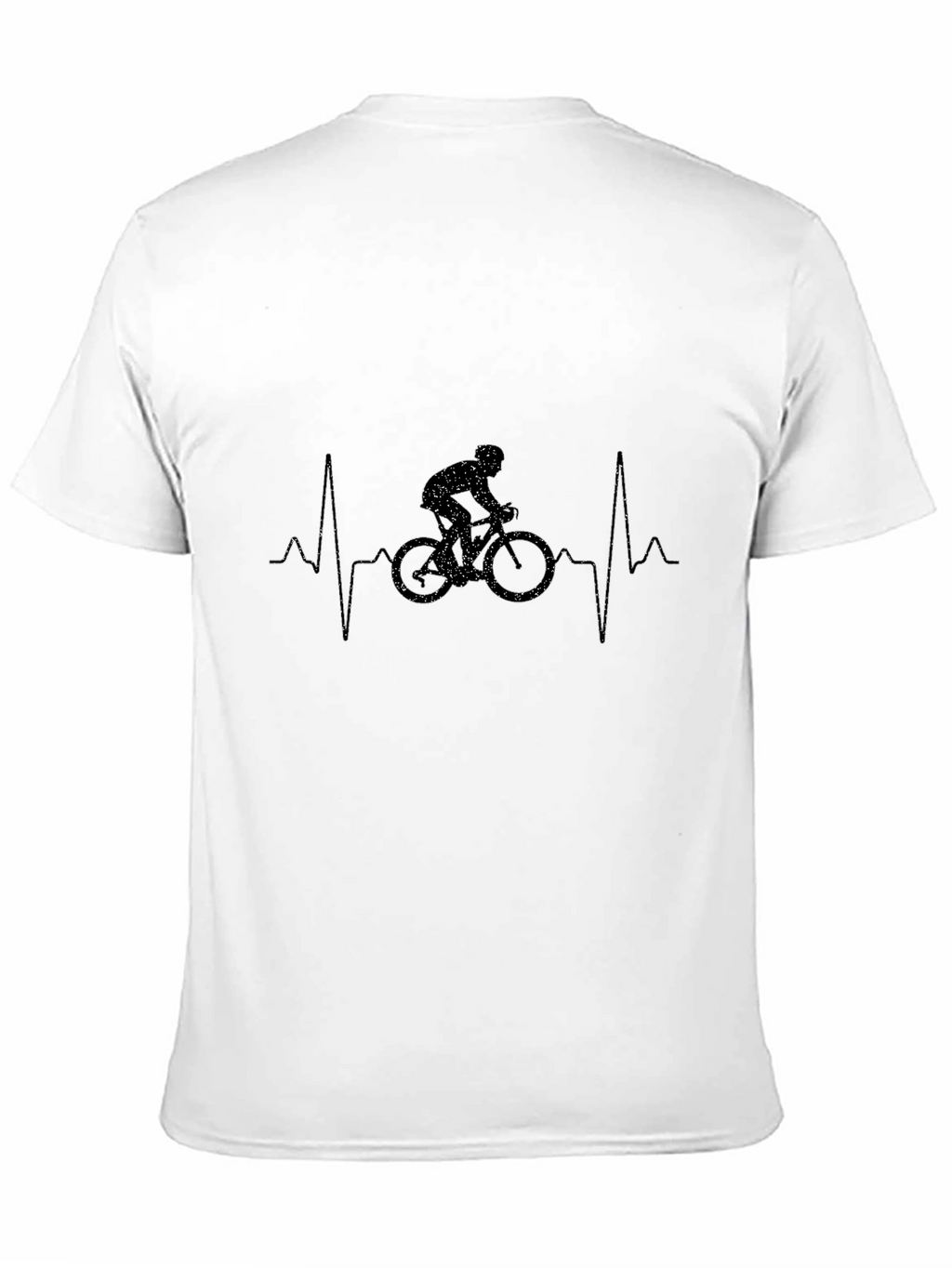 Heartbeat Bike Rider Black T-Shirt