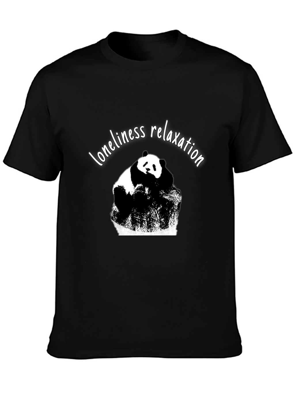 Relaxation Panda Graphic T-Shirt - Unisex Black Tee