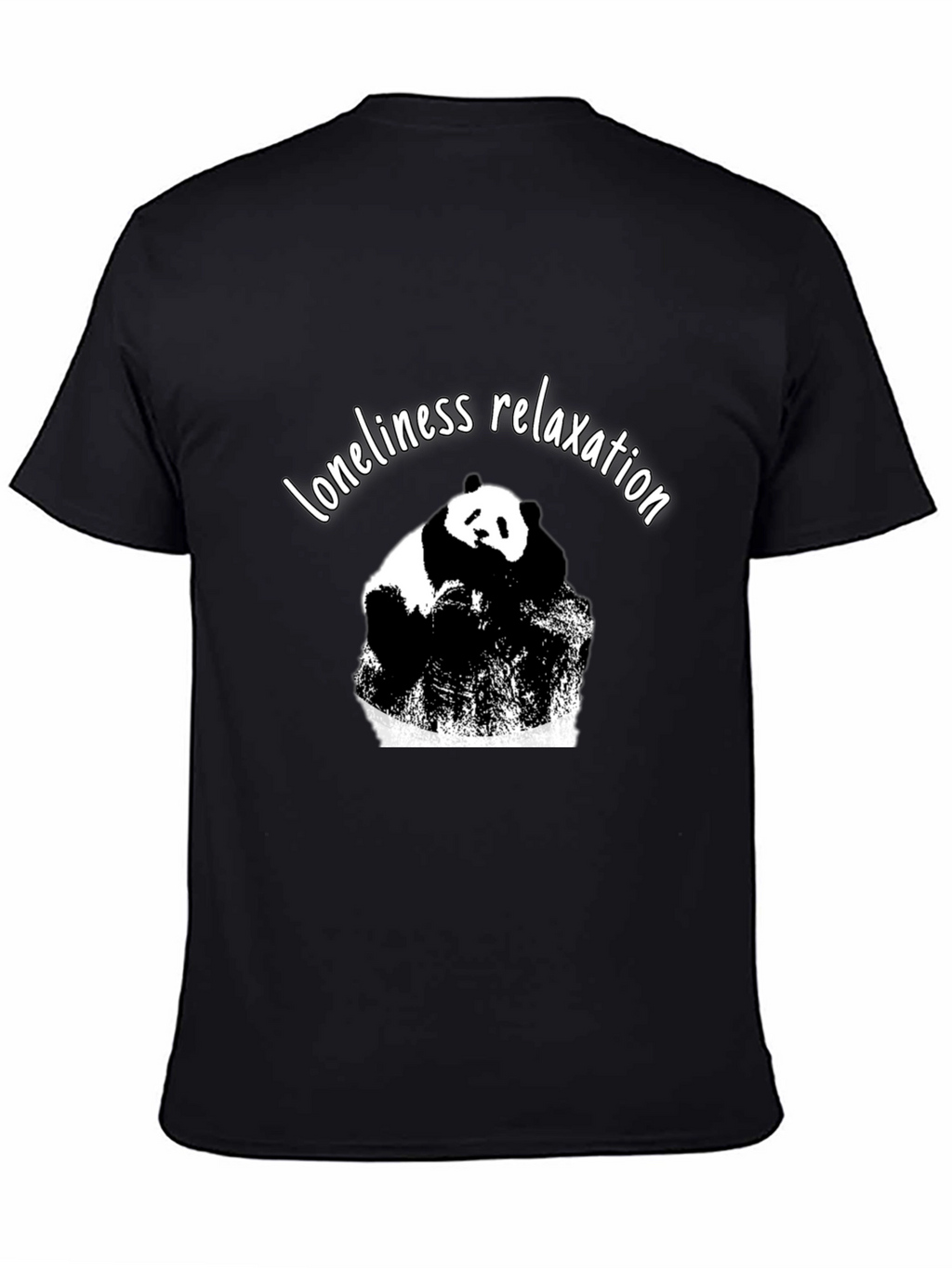 Relaxation Panda Graphic T-Shirt - Unisex Black Tee
