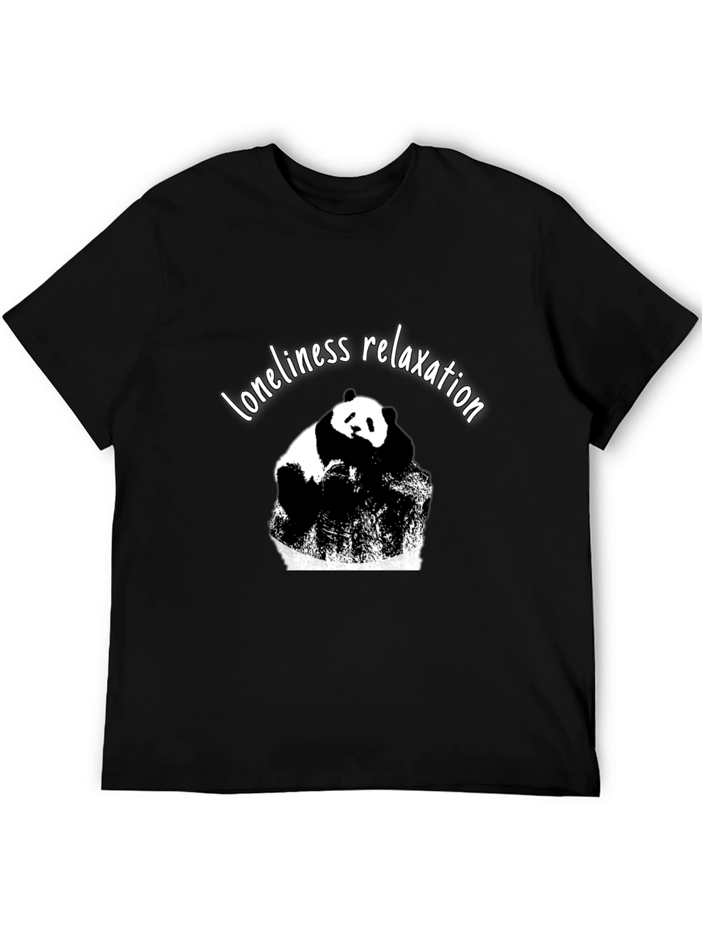 Relaxation Panda Graphic T-Shirt - Unisex Black Tee