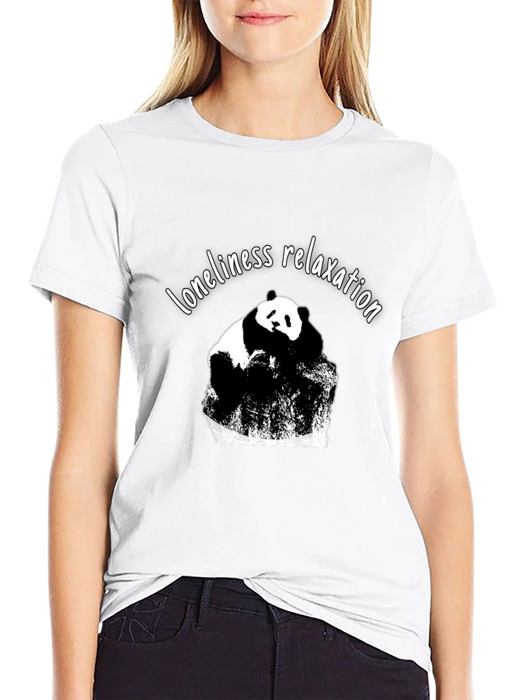Relaxation Panda Graphic T-Shirt - Unisex Black Tee