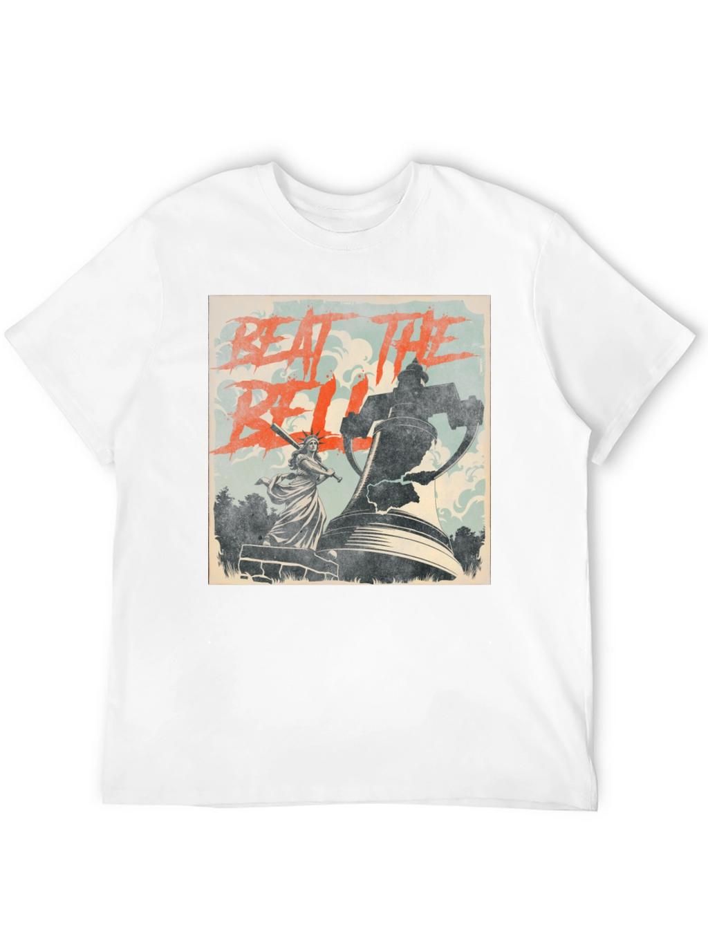 Beat The Bell T-Shirt Statue of Liberty Graphic Tee