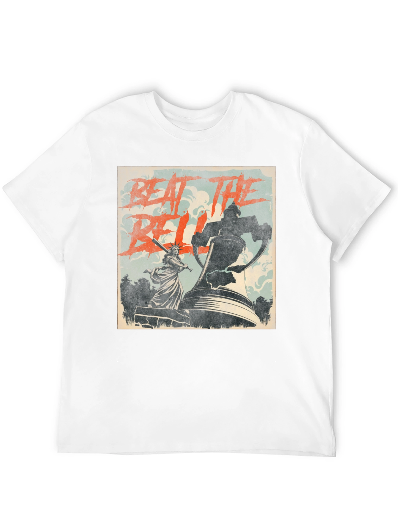 Beat The Bell T-Shirt Statue of Liberty Graphic Tee