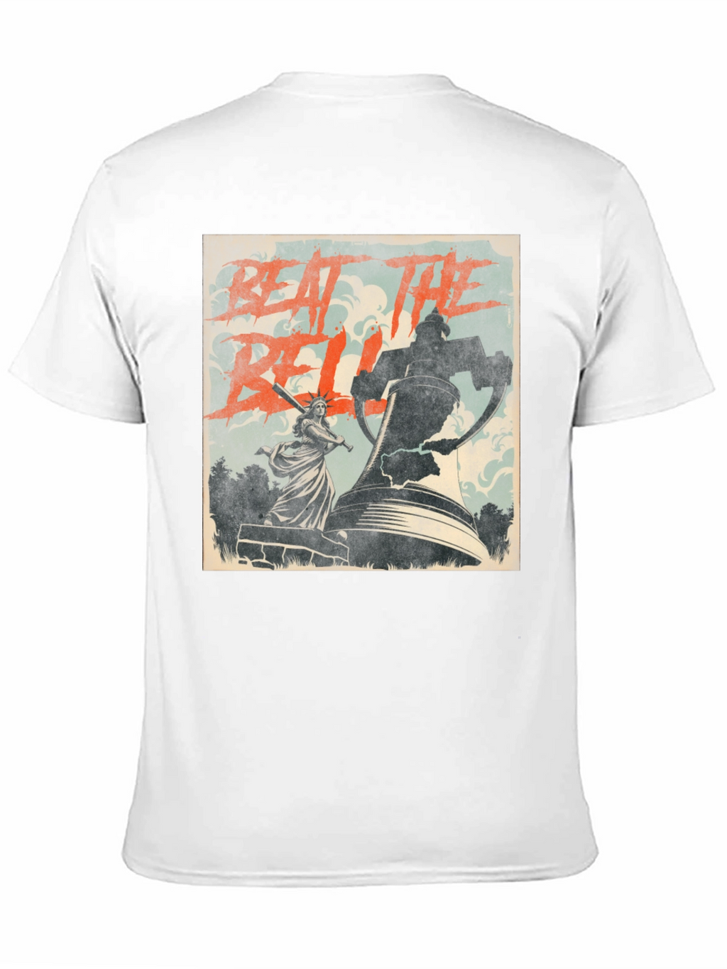 Beat The Bell T-Shirt Statue of Liberty Graphic Tee