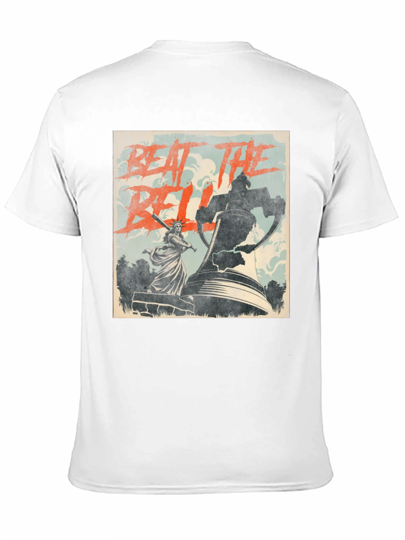 Beat The Bell T-Shirt Statue of Liberty Graphic Tee
