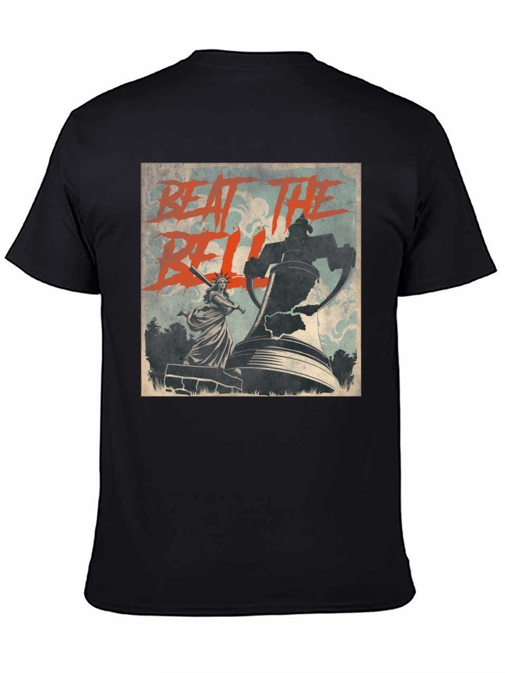 Beat The Bell T-Shirt Statue of Liberty Graphic Tee