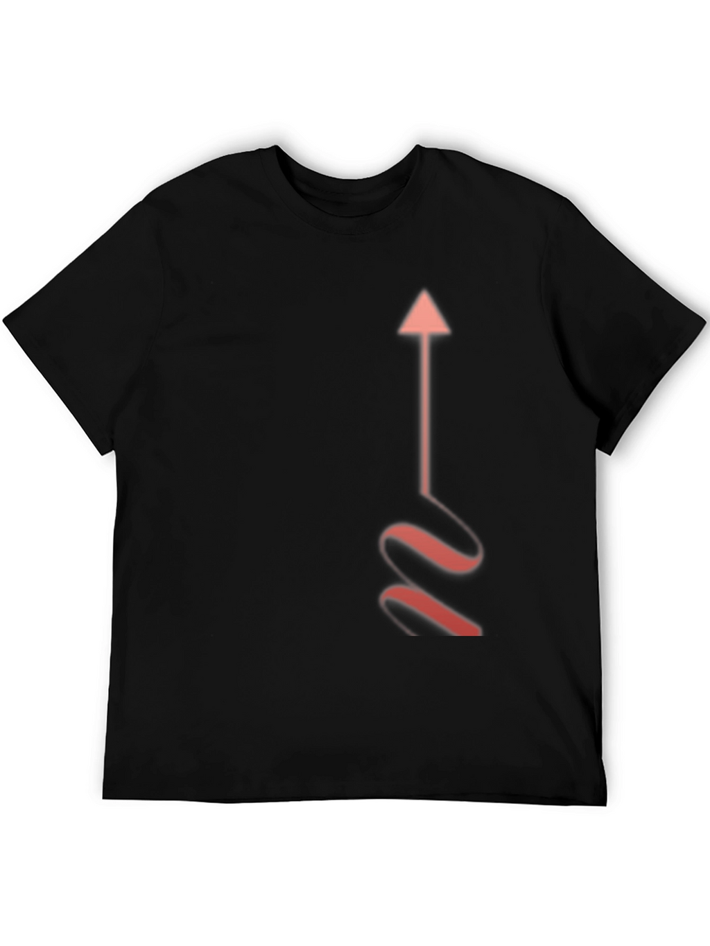 Arrow Graphic Black T-Shirt - Stylish Casual Wear