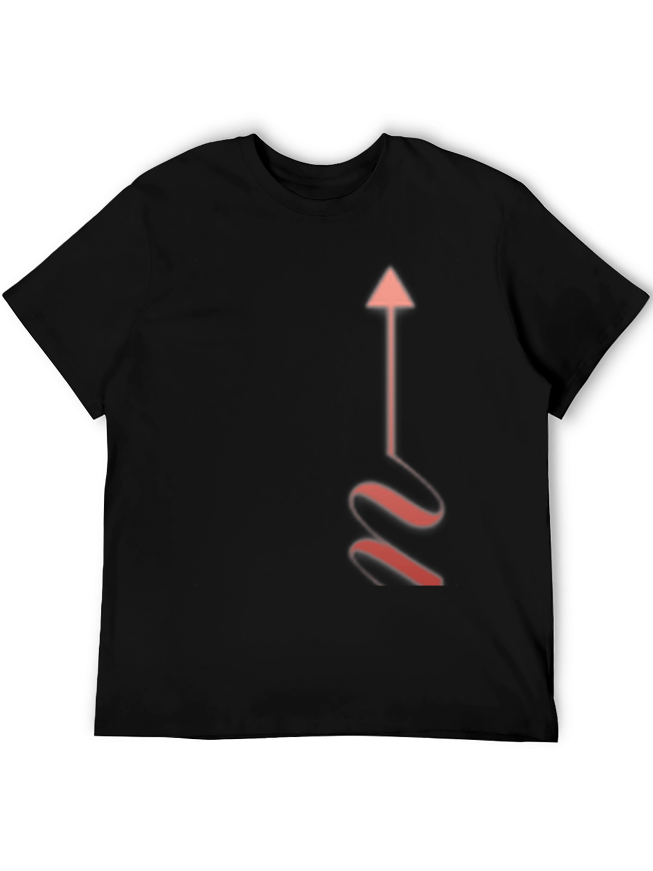Arrow Graphic Black T-Shirt - Stylish Casual Wear